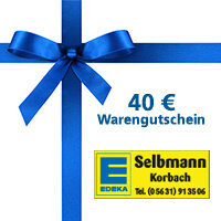 Je einen 40-Euro-Einkaufsgutschein der Firma EDEKA Selbmann Korbach